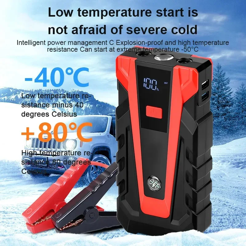 Car Jump Starter Power Bank Vehicle Booster Starting Device Emergency Tool 6000mah Jumpstart for Gasoline Cars