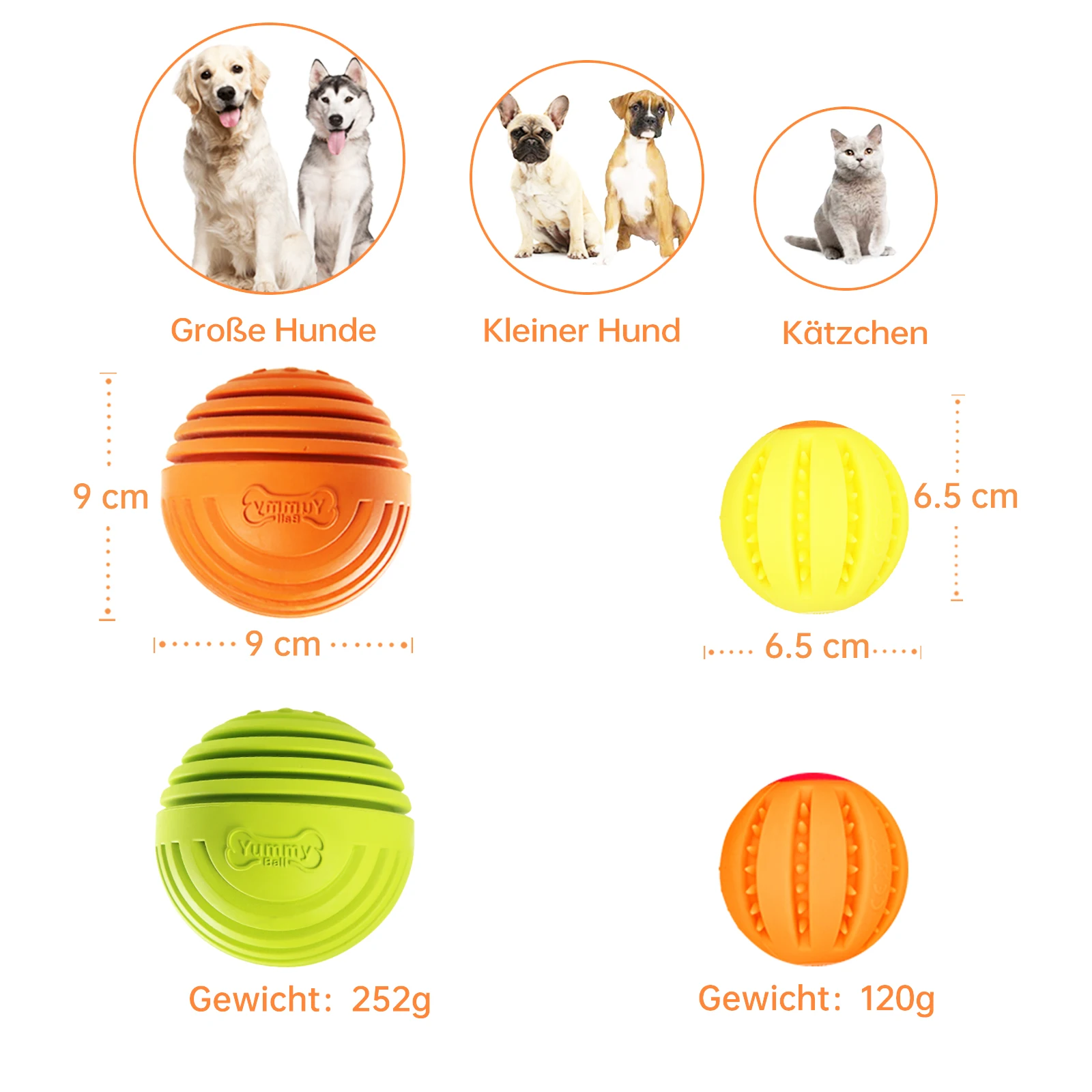 Laroo interactive hiding food ball for Medium Large interactive dogs toy