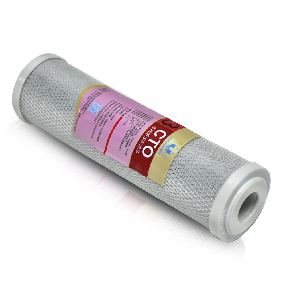 10 inch cto carbon block cartridge activated carbon cto filter