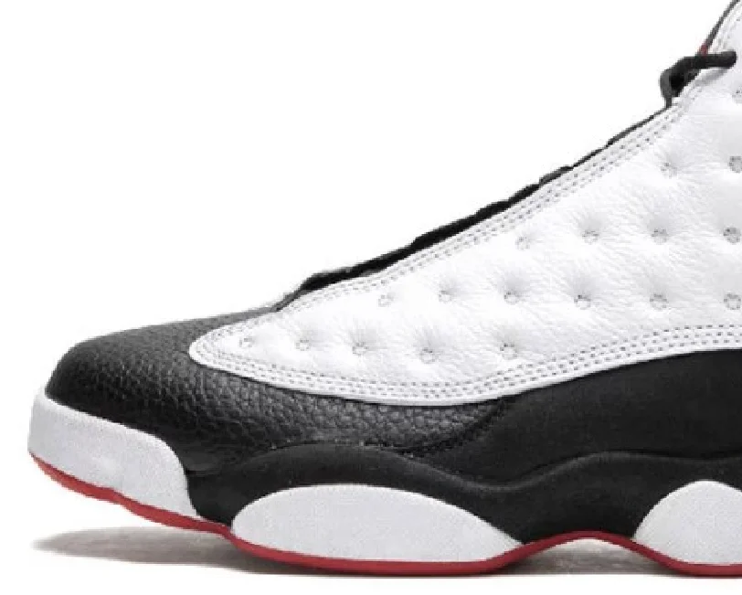 
High quality AJ13 Men Basketball Shoes Black White Panda Motion Engraved Comfortable Sneakers 