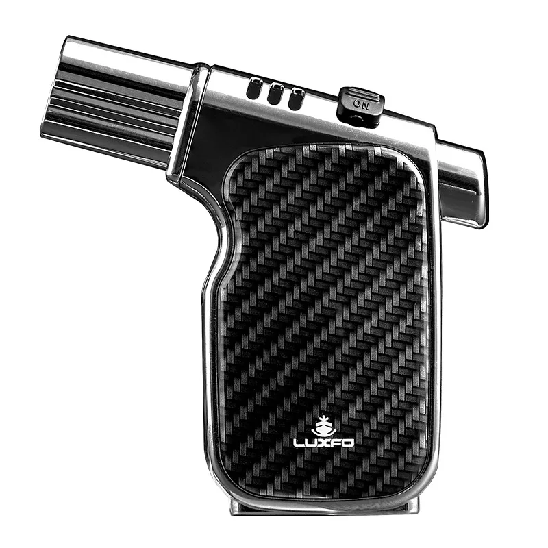 Stylish Windproof Jet BBQ Torch Lighter Gas Refillable for Cigars in Kitchen Culinary Elegant Humidor Product