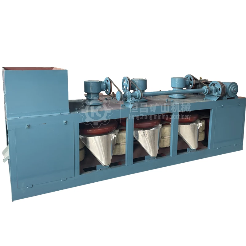 Dry Electromagnetic 3PC600 Three Disc Magnetic Separator 20000 Gauss Titanium Iron Ore Chromium Iron Ore Quartz Sand Selection