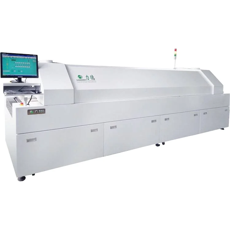 8 зон печь оплавления smt Пайка оплавлением припоя паять reflow машина RF-8810