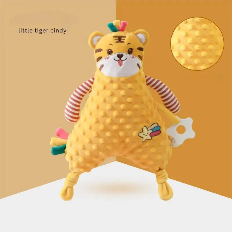 Hot sale 2023 baby comforter toy knitted baby comforter toy baby plush animal toy