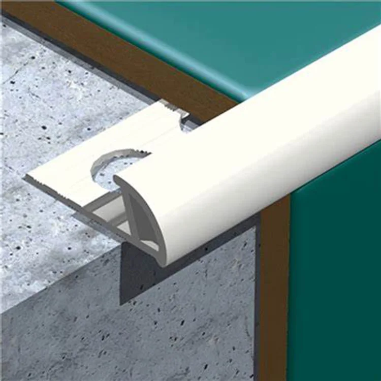 Oem Logo Gold Curved Strip Ceramic Aluminum Tile Trim for Tile Edge