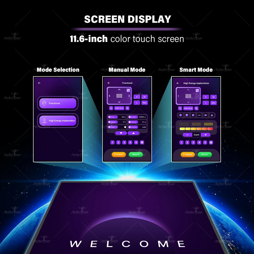 Perfectlaser 70W Fractional Co2 Laser Scar Removal Machine Price 10600nm Rf Metal Tube Skin Beauty Co2 Fractional Laser Machine