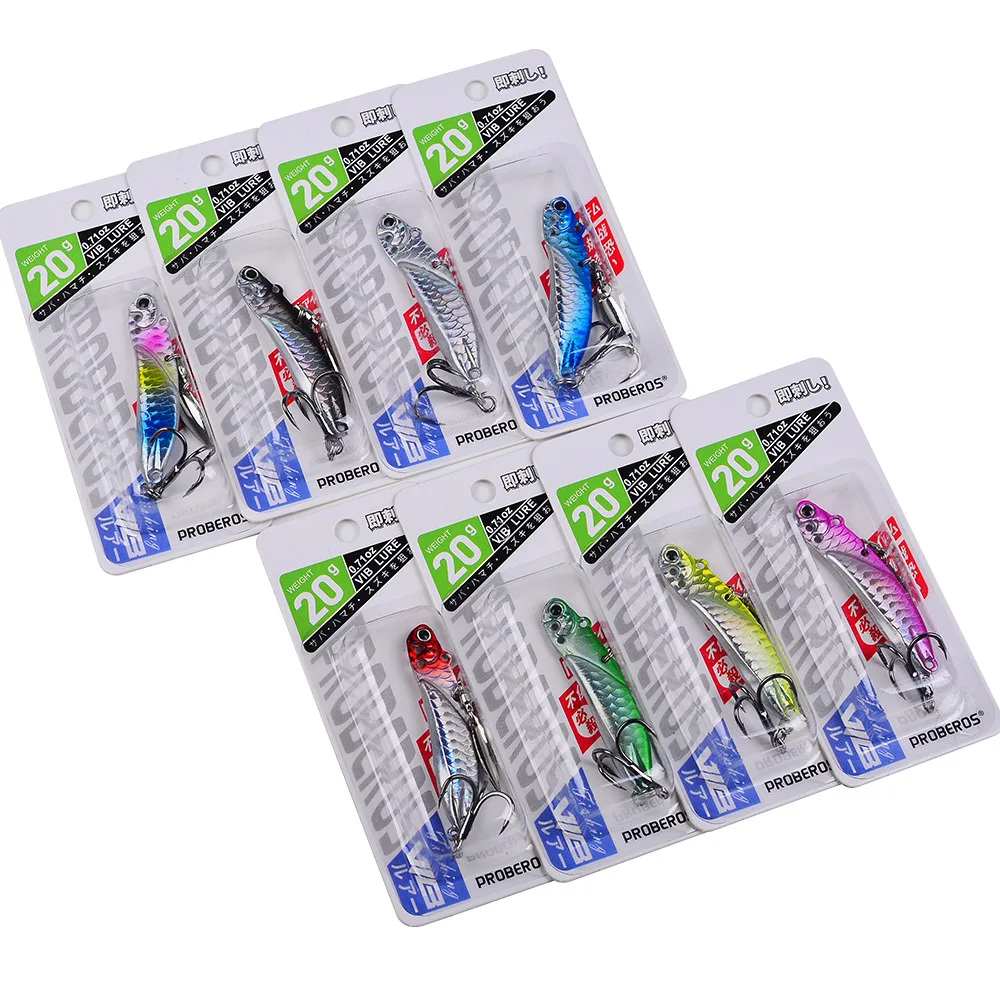 New Vibrating VIB Saltwater Fishing Lures 5g/10g/12g/15g/20g Fishing Spoon Metal Spinner Blades for Fishing Lures