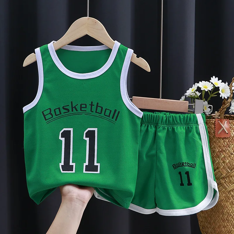 Boys Clothing Suits Team Uniforms Outdoor Sportswear Short Sleeve Jerseys for Summer