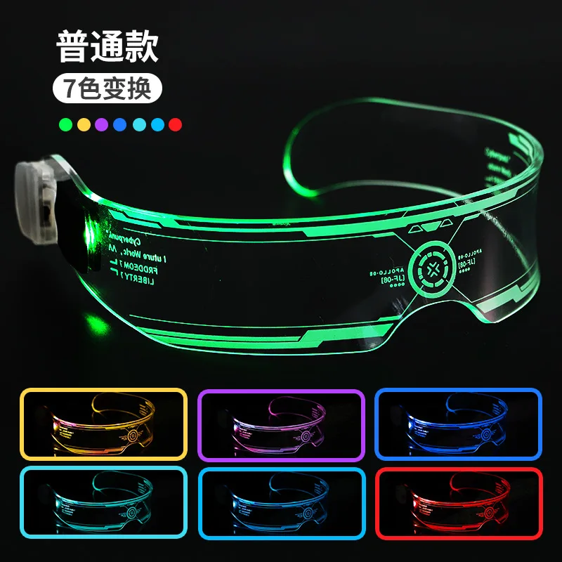2023 New Suitable For Children Party Glow Toys Visor Glasses Light Up Toys