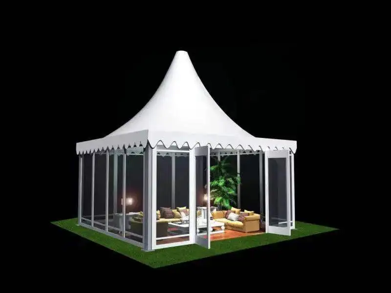 High quality outdoor waterproof aluminum clear pvc pagoda marquee tent wedding tents pagoda tent for party event