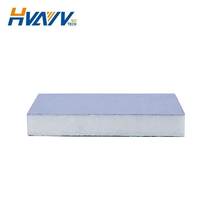 20mm thickness aluminum foil rigid foam air duct PIR board pu foam wall panel polyurethane panels