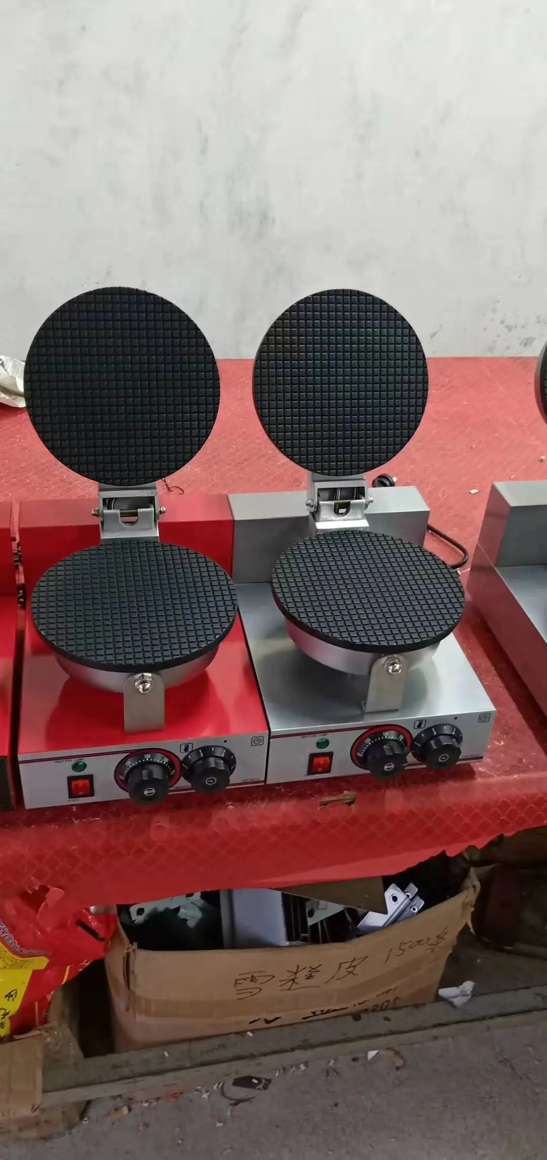 Electric industrial commercial cone maker machine,electric cone waffle maker