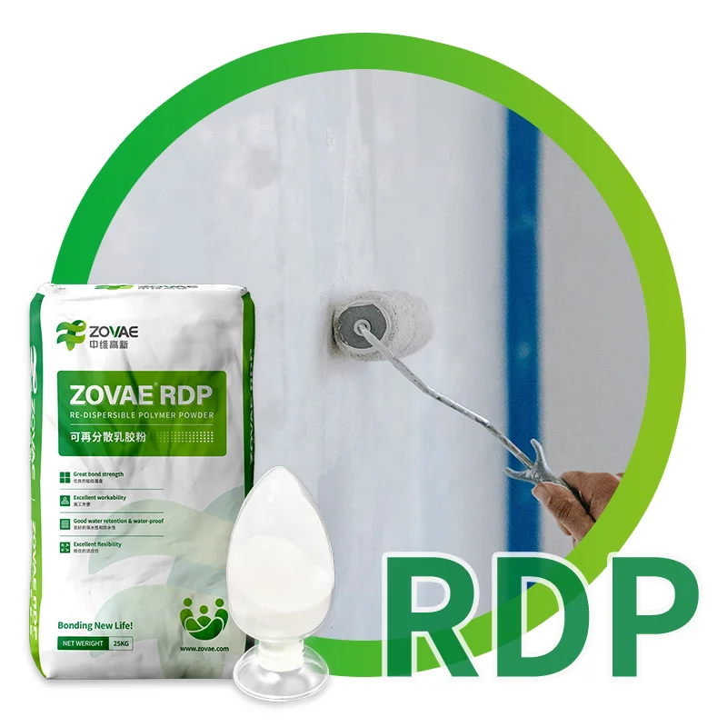 Redispersible VAE latex powder with competitive price. ZW-5115 RDP Powder Used for Dry Construction