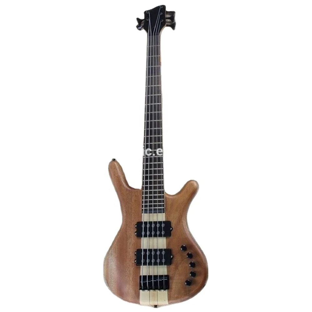 Weifang Rebon 5 string neck through body electric bass guitar