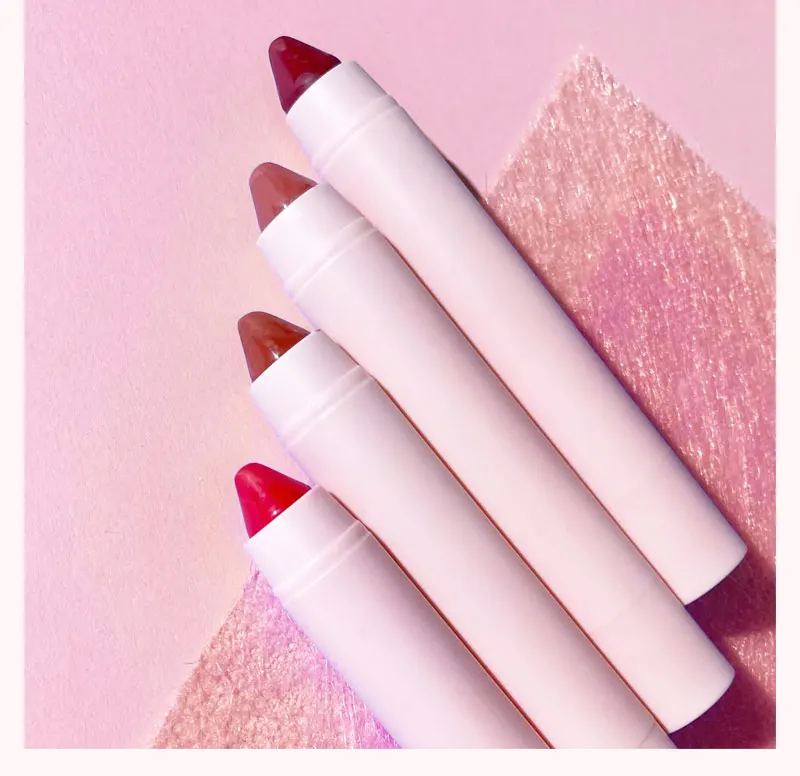 High quality Private Label Velvet Matte Waterproof Long Lasting Red Lipstick Pen Makeup Crayon Lipstick