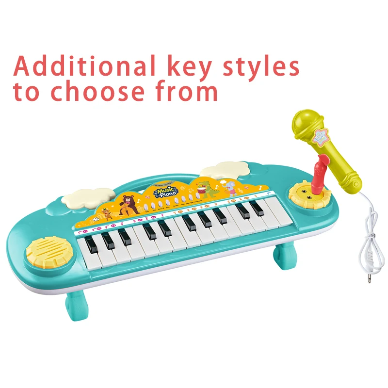 Battery operated plastic keyboard electric piano toy musical Instrument kids piano keyboard musical toy for sale