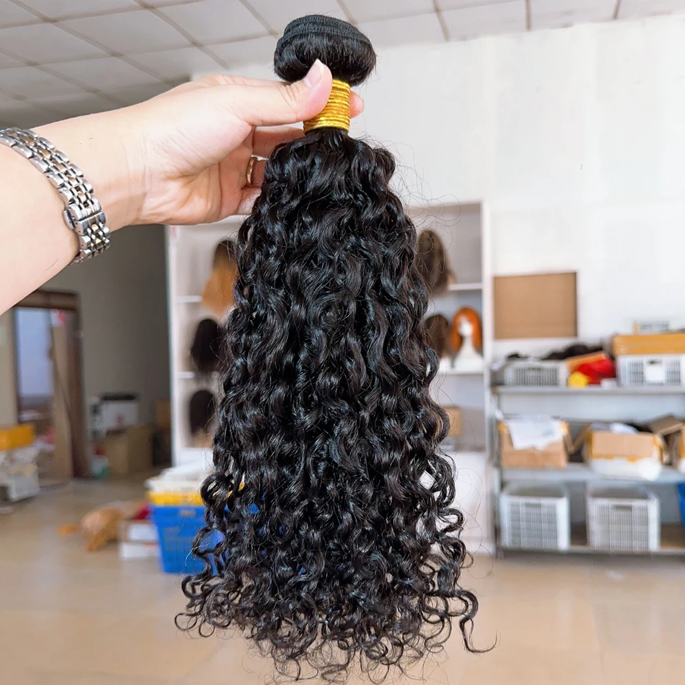 Qingdao Factory Wholesale Unprocessed 100% Human Hair Extensions, 10A Brazilian Virgin Hair Extensions Bundles