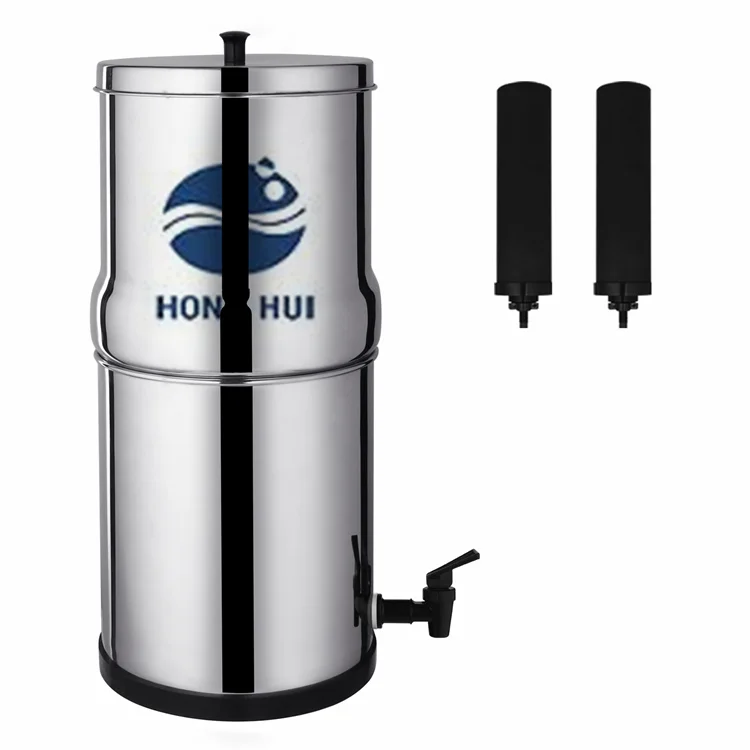 outdoor stainless steel gravity fed water filter