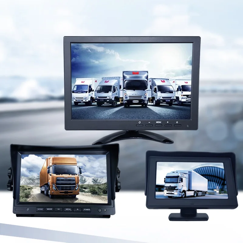 Security Portable Monitor with Remote Control VGA BNC USB Input Built-in Dual Speakers Monitor for Gaming CCTV