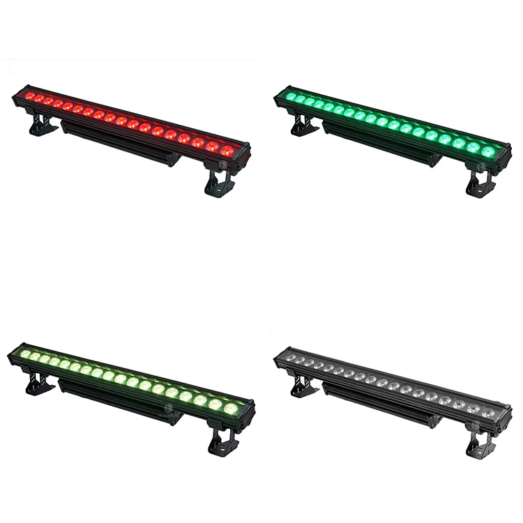 New Arrival 18pcs 4in1 Single Point Control for party lights disco Led Wall Washer Bar