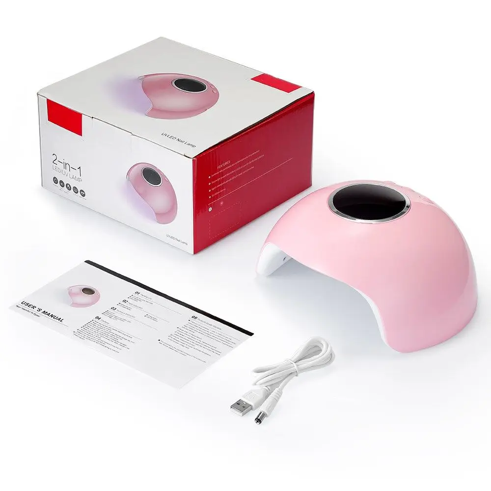 24 Вт ногтей УФ lampara портативный отверждения лампы ногтей с USB подключения и функция таймера