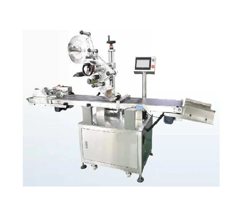 Auto sock sticker label dispenser machine automatic pouch tag bag labeling machine