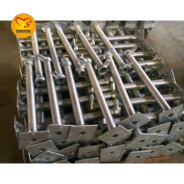Songmao Q235 Galvanized Pipe Screw Props Jack Base of Scaffolding Accessories