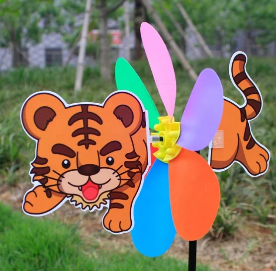 TY2976 Children funny spinning windmill, plastic pinwheel, interesting toy windmill For kindergarten decoration windmill toys