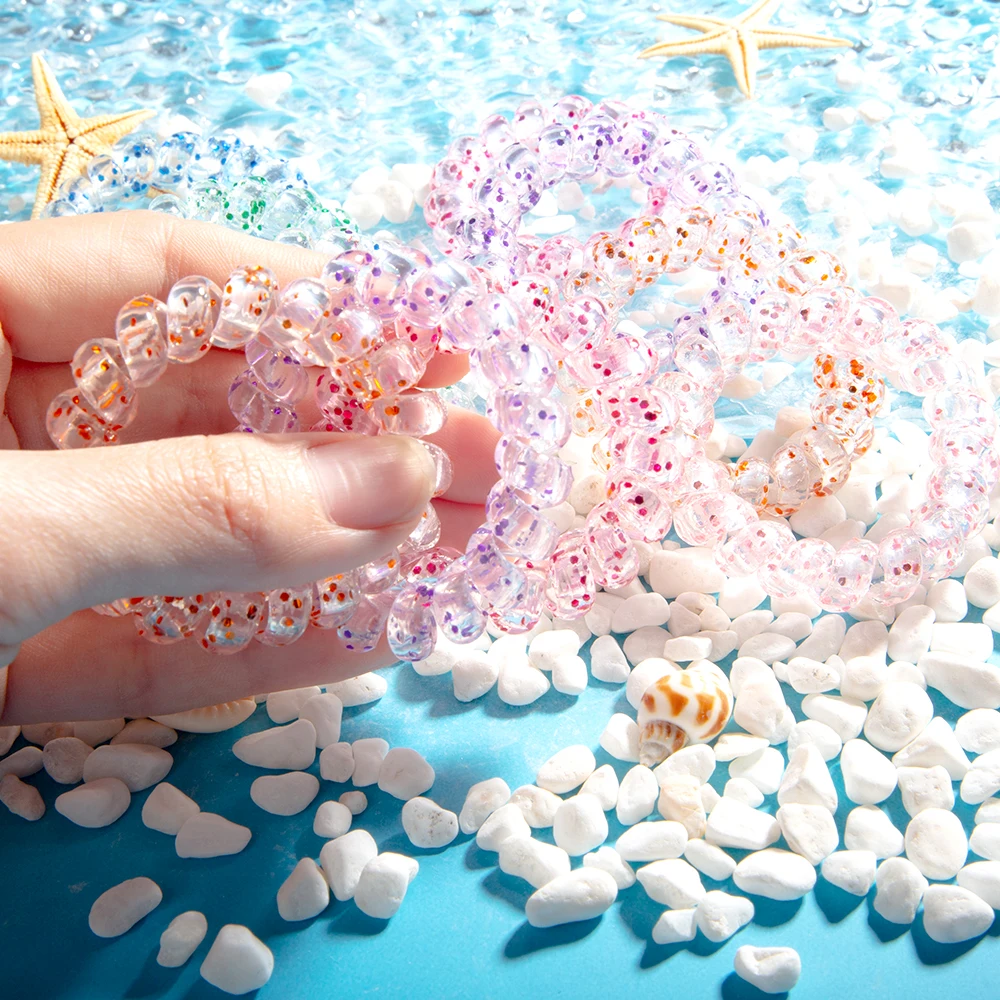 2022 Manufacturers Customized Onion Powder Telephone Cable Hairband Onion Powder Hair Ring