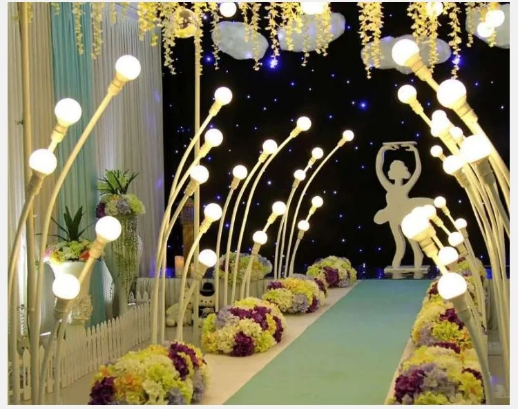 Wedding props 5 dragon ball star road lead PVC free bending S-type dragon ball road lead decoration light