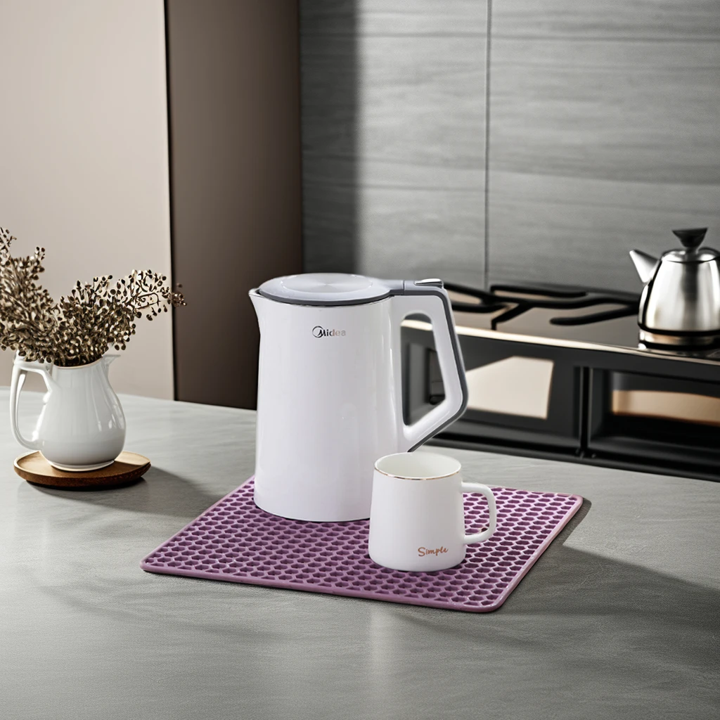 Silicone Sink Mat Foldable Non-Slip Soaking Pad Grid Accessory Rear Drain Kitchen Sink Protector Mats