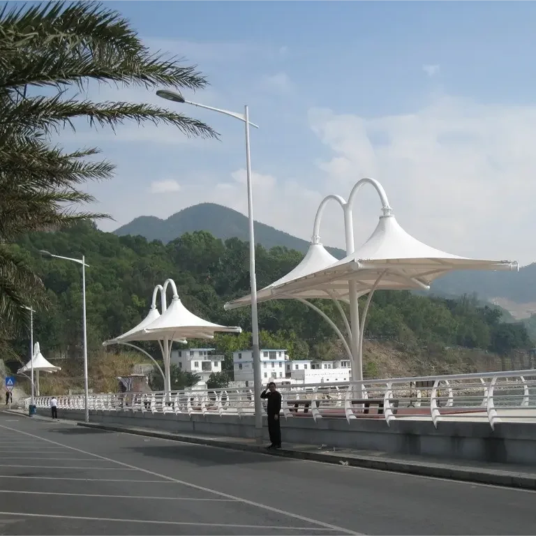 Customise Outdoor Tensile Membrane Structure Umbrella Strong Frame For Garden