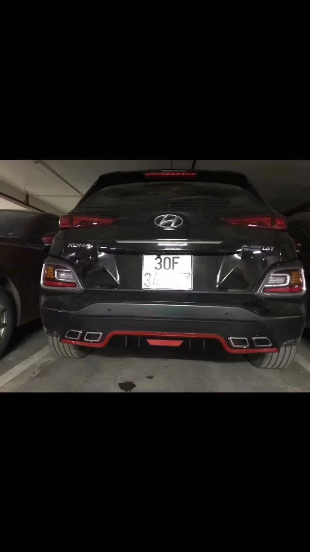 Hot selling car accessories car ABS diffuse without stop light   kona 2018+diffuse