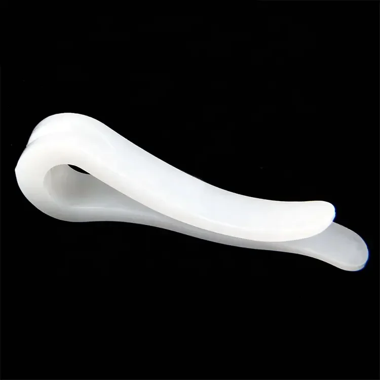 Wholesale Custom Logo Toothless White Plastic Shirt Packaging Clips for Shirts