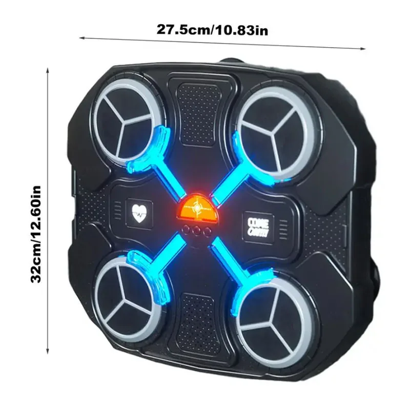 Rechargeable Electronic Light Up Punching Musical Boxing Pad with Gloves