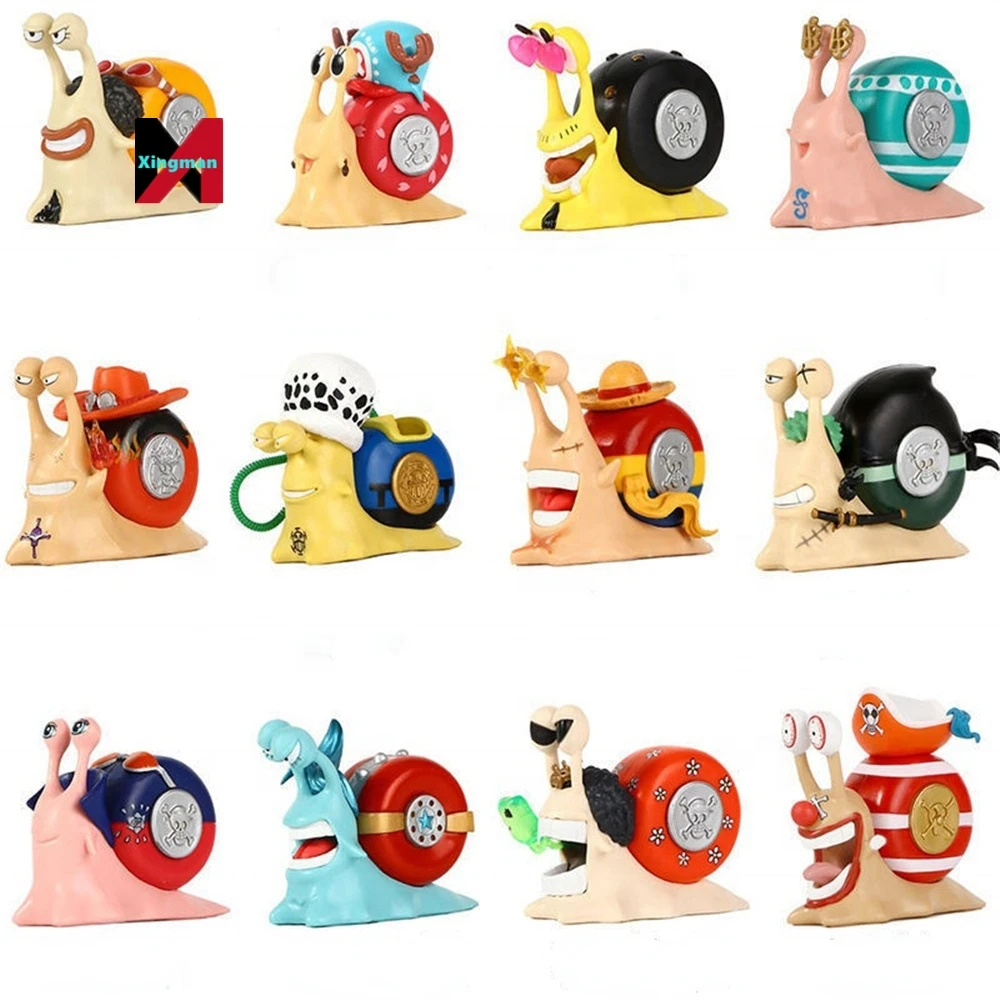 Anime Ace Doflamingo Action Figure Model Collection Boys Gift 12Pcs/Set One Pieced Den Den Mushi Luffy Zoro Sanji Law Robin