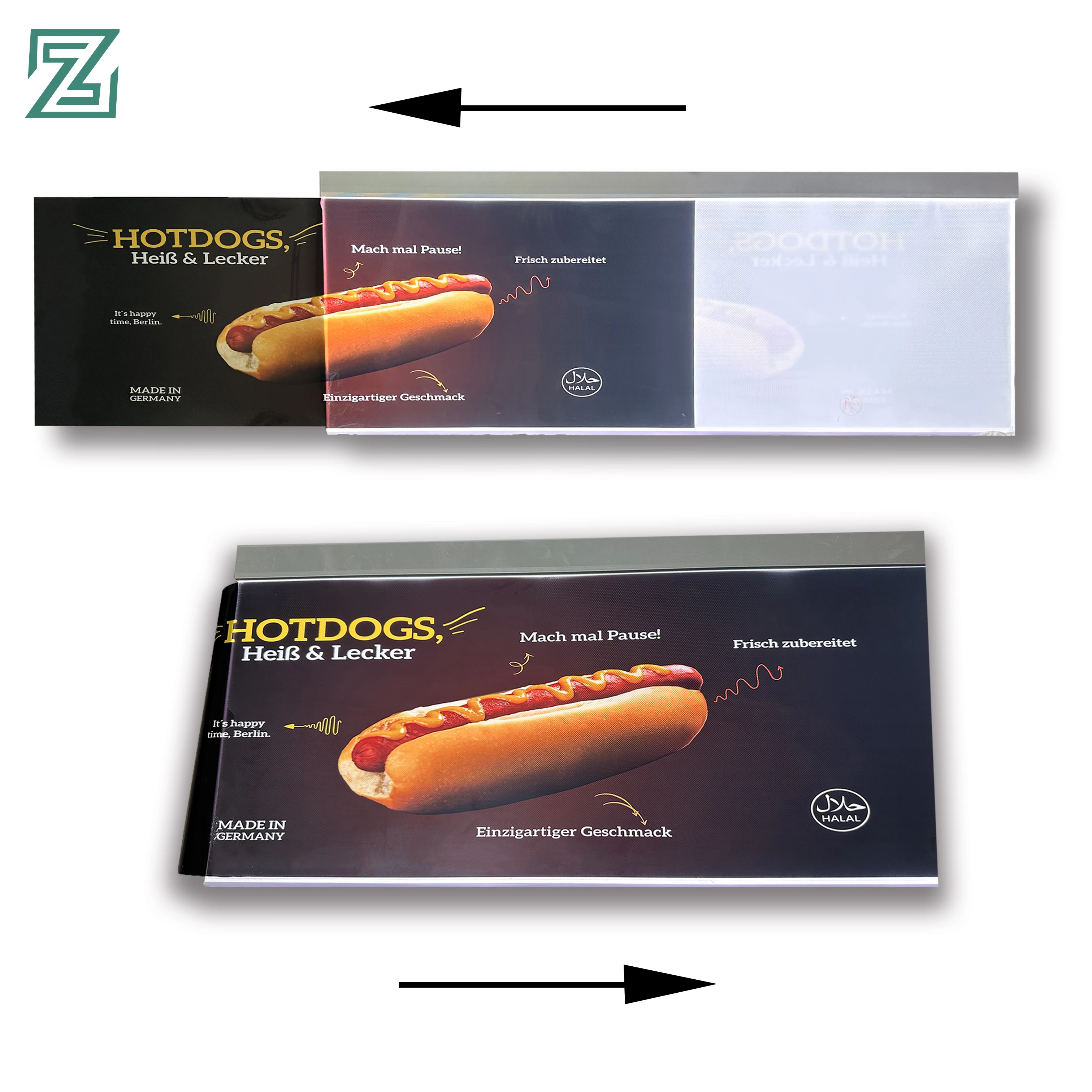 Lightbox Window Display A0/A1/A2/A3/A4 Aluminum Poster Frame Snap Ultra Thin Advertising Metal Lighting Led Light Box