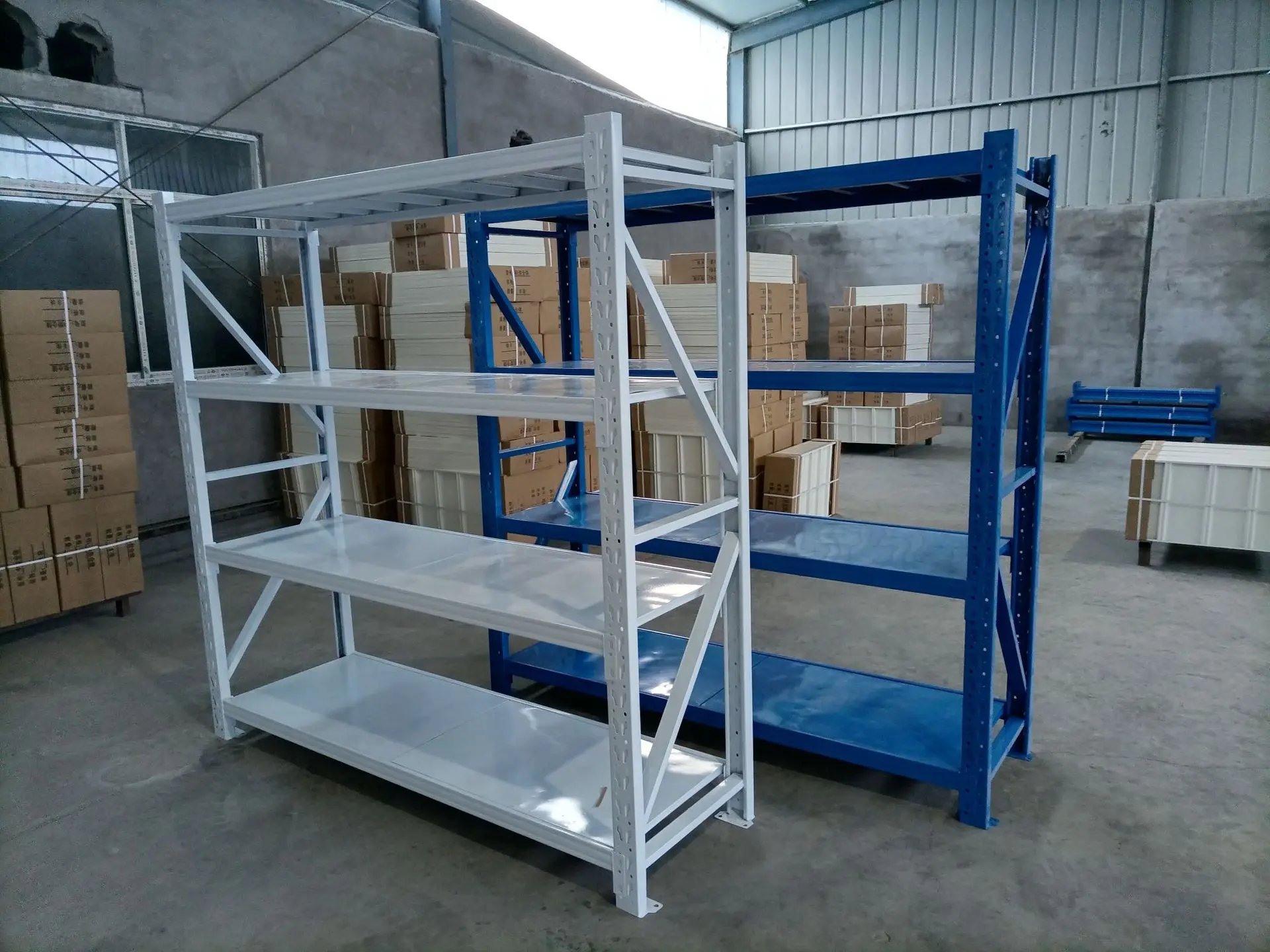 200 кг/слой, стеллажная система для хранения на складе, сверхпрочная стальная металлическая полка без болта для завода