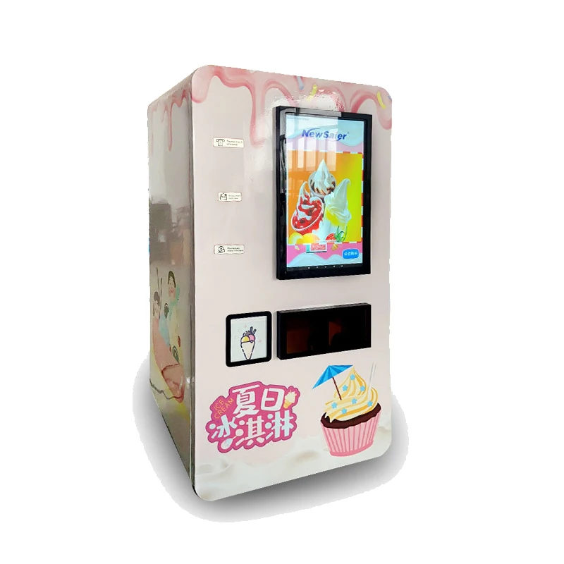 YUESHEN Coin Operated Ice Cream Vending Machine Self Service Fully Automatic Ice Cream Vending Machine