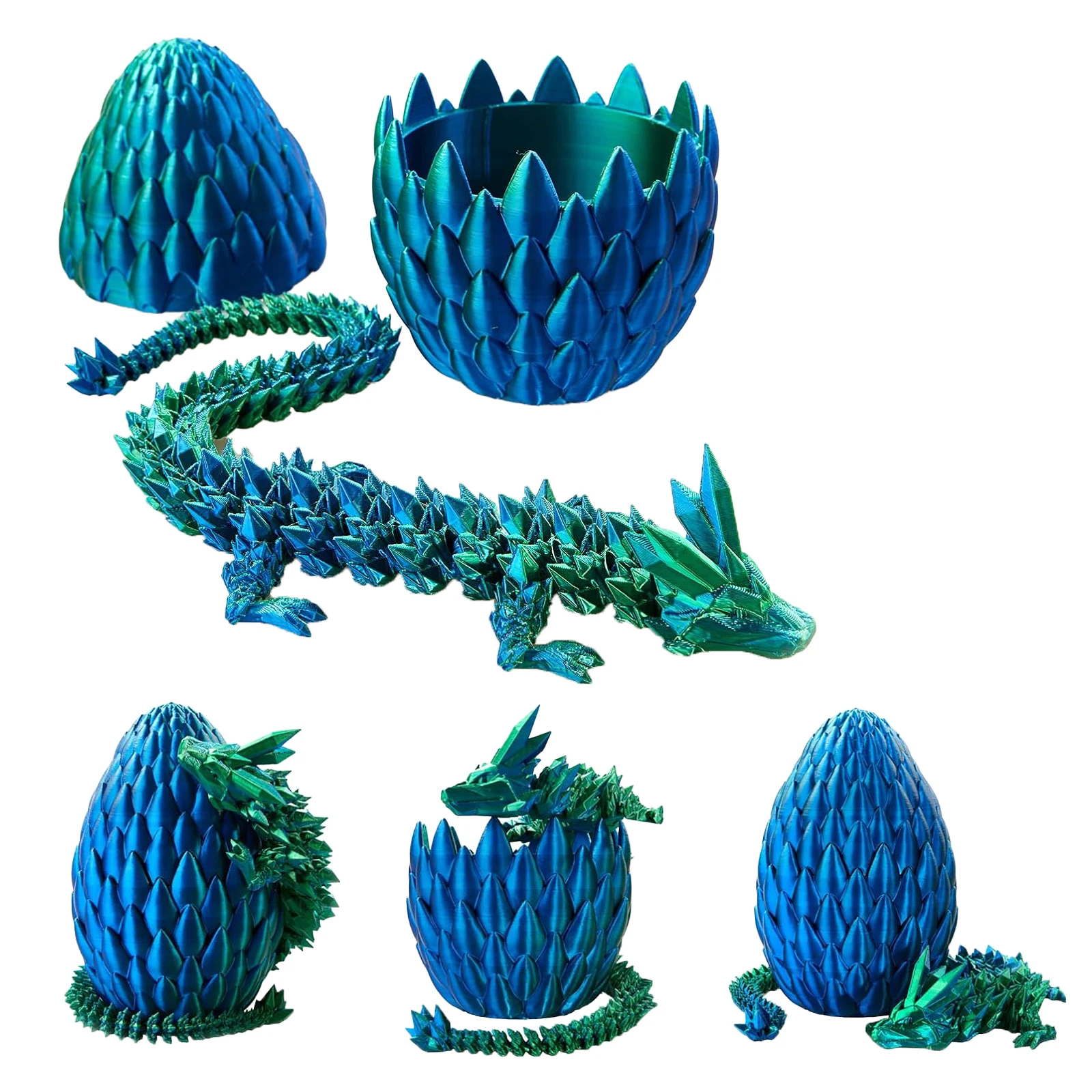 3D printing service FDM process PLA hinge dragon activity toy Crystal Dragon Egg