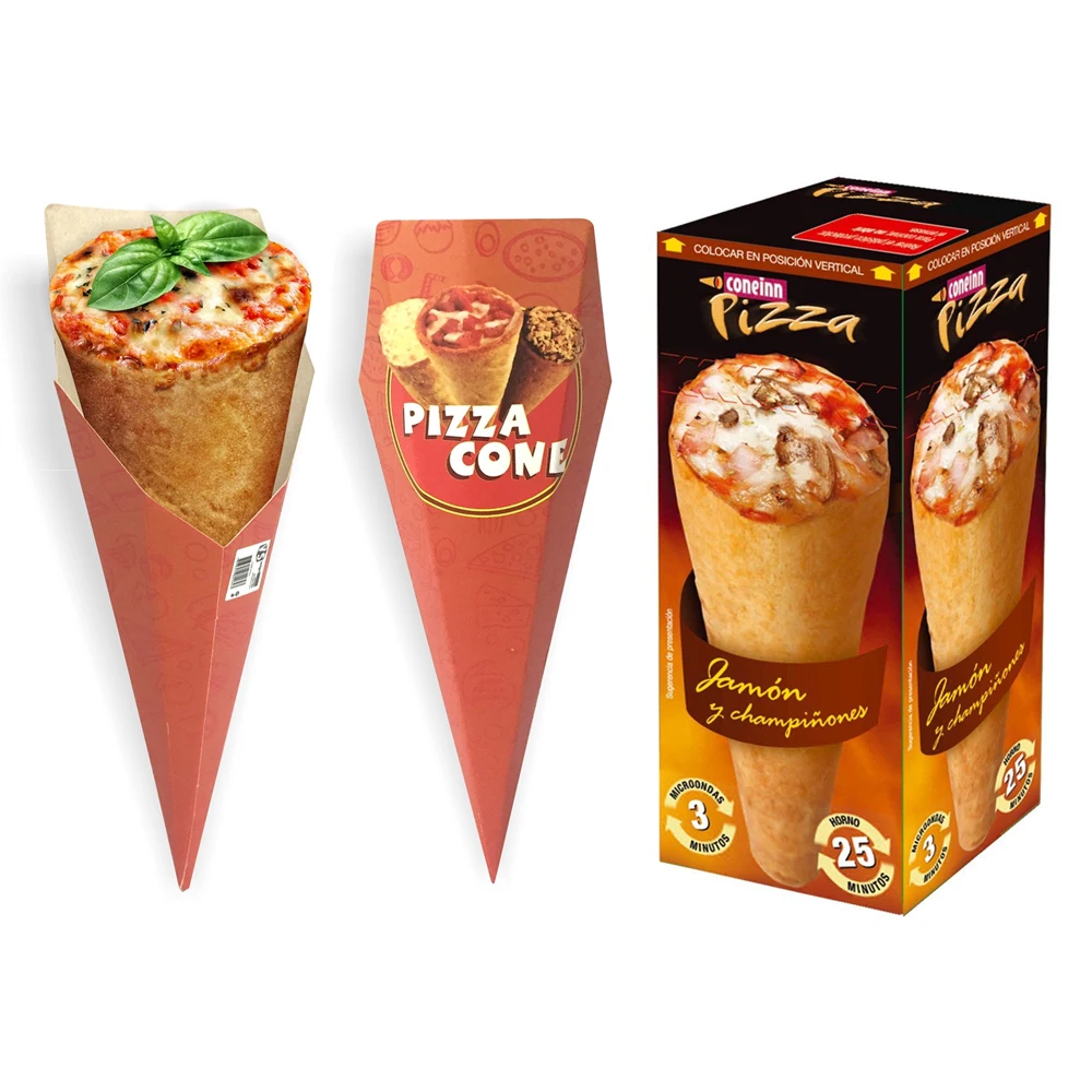 Food Paper Crepe French fries Cones With Sauce Churro Chips fried chicken Popcorn nuggets pizza cone ketchup dip pocket