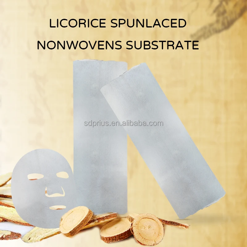 36gsm Herbal Fiber Manufacturer Spunlace Rolls Skin Care Spunlace Fabric Face Mask Raw Material