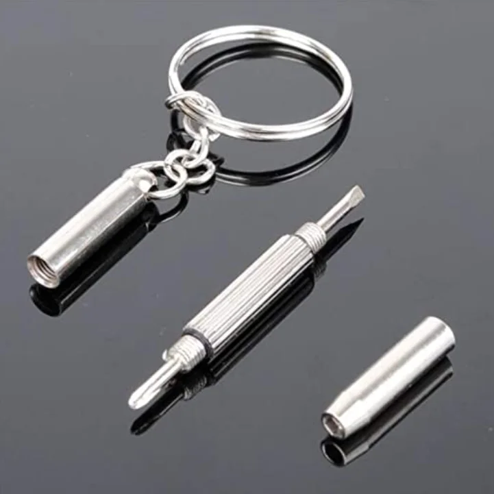 Multifunction portable Screwdrivers with keyring Detachable 3 in 1 mini Screwdriver