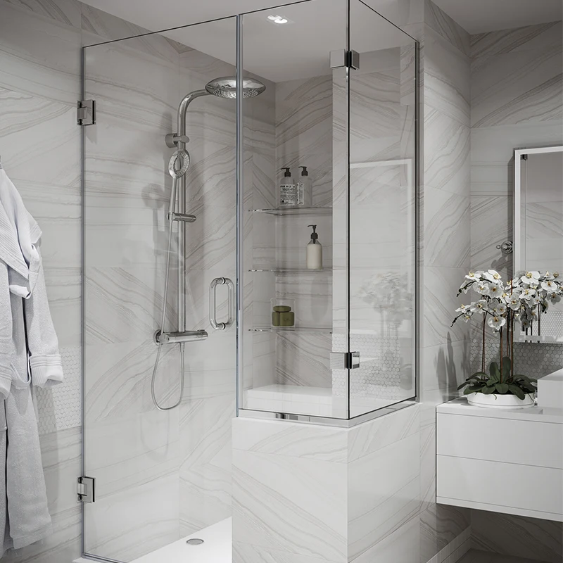 OEM ODM Showers  Enclosures Cheap Bathroom Accessories Frameless Doors Glass Cabin Shower Door