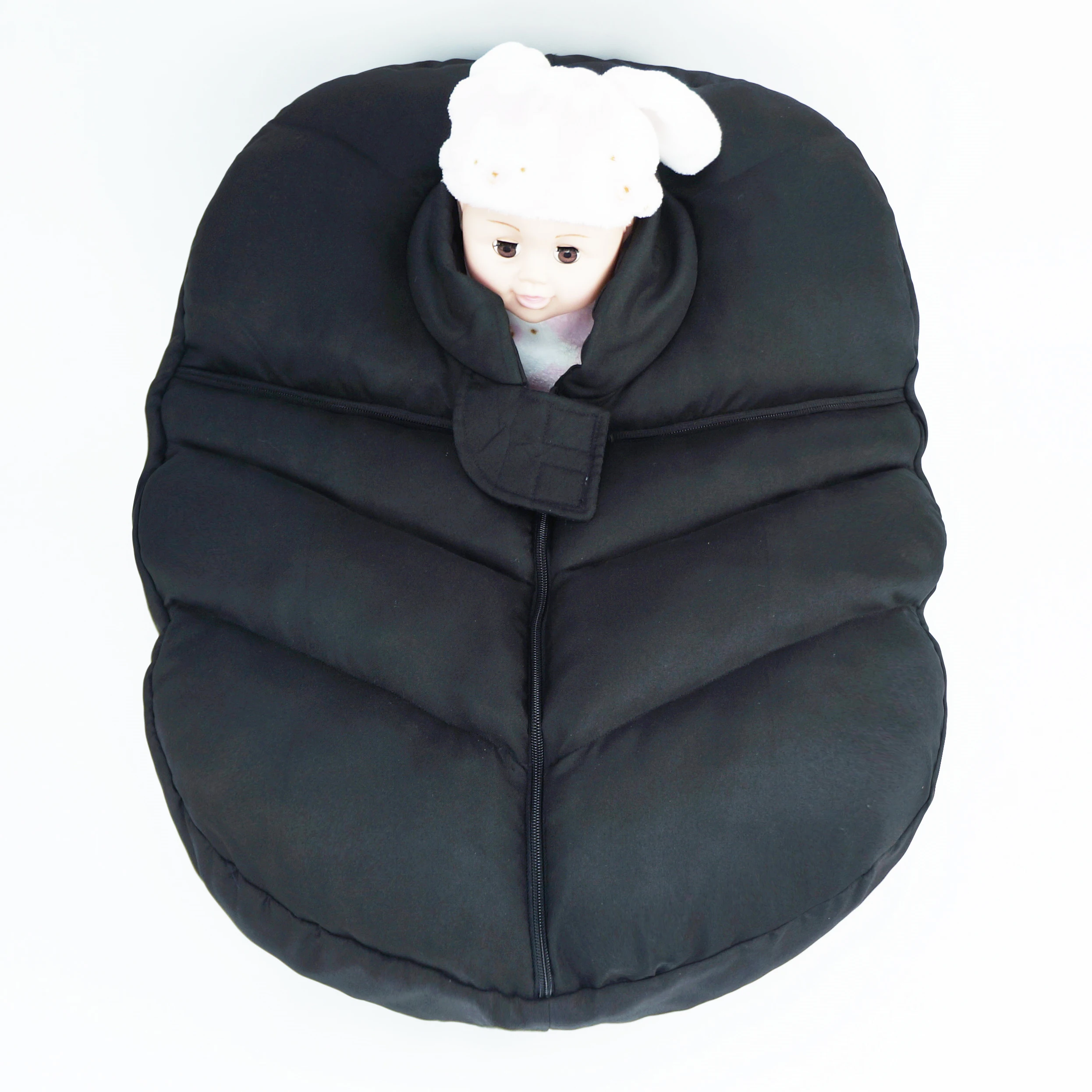 Warm Quilted Winter Cover Baby Car Seat Infant Weather Shield Cocoon Baby Cover for Boys & Girls, Rain & Snow Repellent