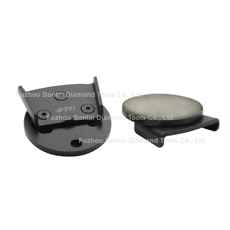 HTClavina concrete floor diamond metal grinding blocks pcd segments adaptor on grinder plate holder for epoxy removal