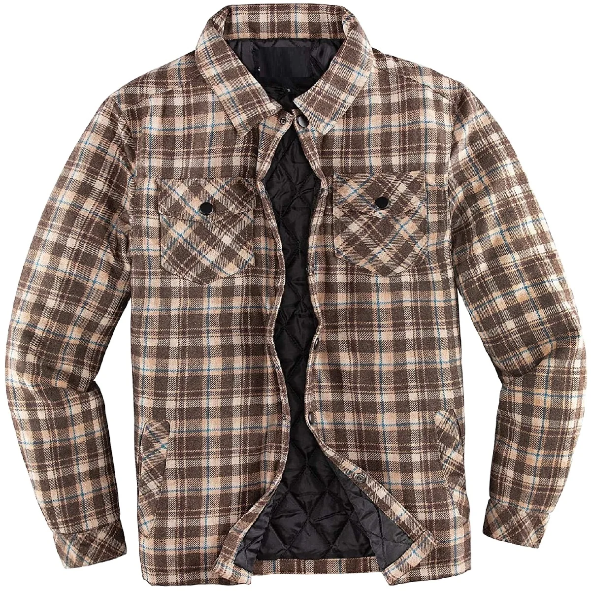 100% портативная и высококачественная Мужская Фланелевая рубашка-куртка с подкладкой по индивидуальному заказу, оптовая продажа, заводская цена из бангладеш