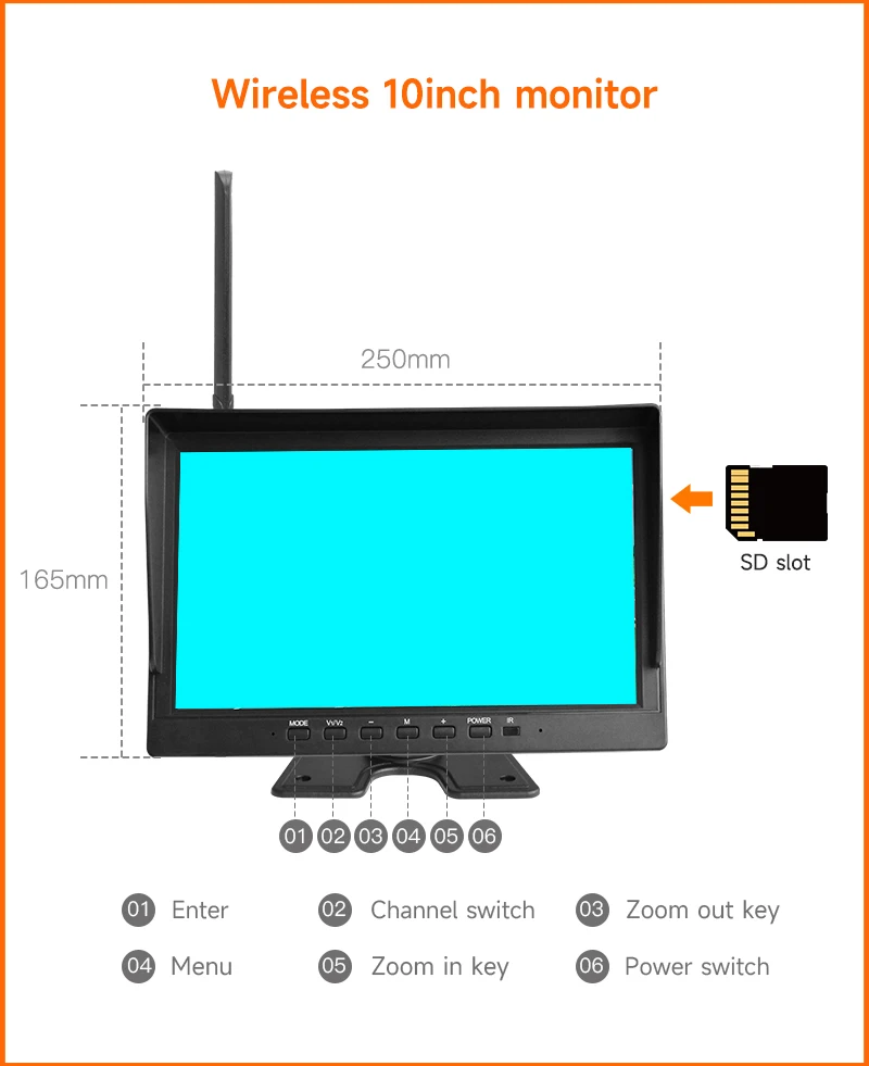 Wireless Focus Control IP68 Waterproof Outdoor  HD Vehicle Zoom Camera For Crane Tower System
