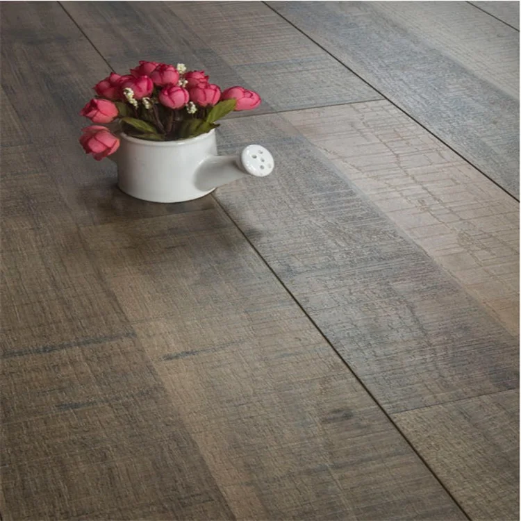 8mm 10mm 12mm Standard Edge Rustic Tile Wooden Flooring Wood grain embossed surface HDF Laminate Flooring