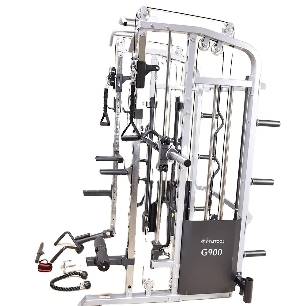 Multifunction Home Gym Exercise Multi Function Station Equipment Smith Machine Power Rack Multi Function Station For Exercise